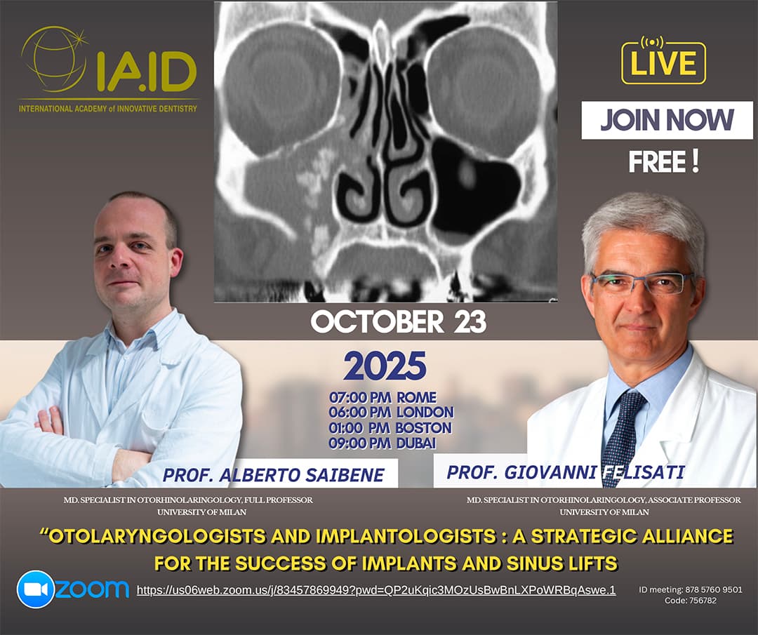 Webinar 5 - Otolaryngologists and implantologists